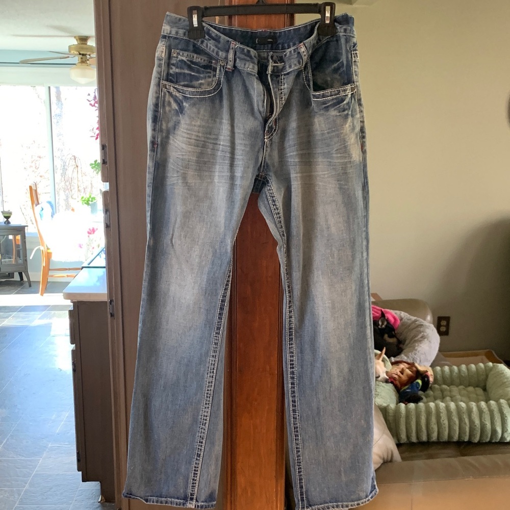 INC International Concepts Light Blue Relaxed Jeans